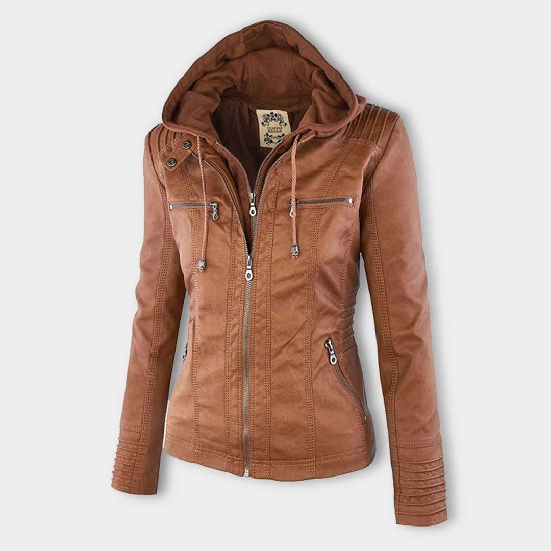 Flavia | Chaqueta de piel vegana resistente y elegante