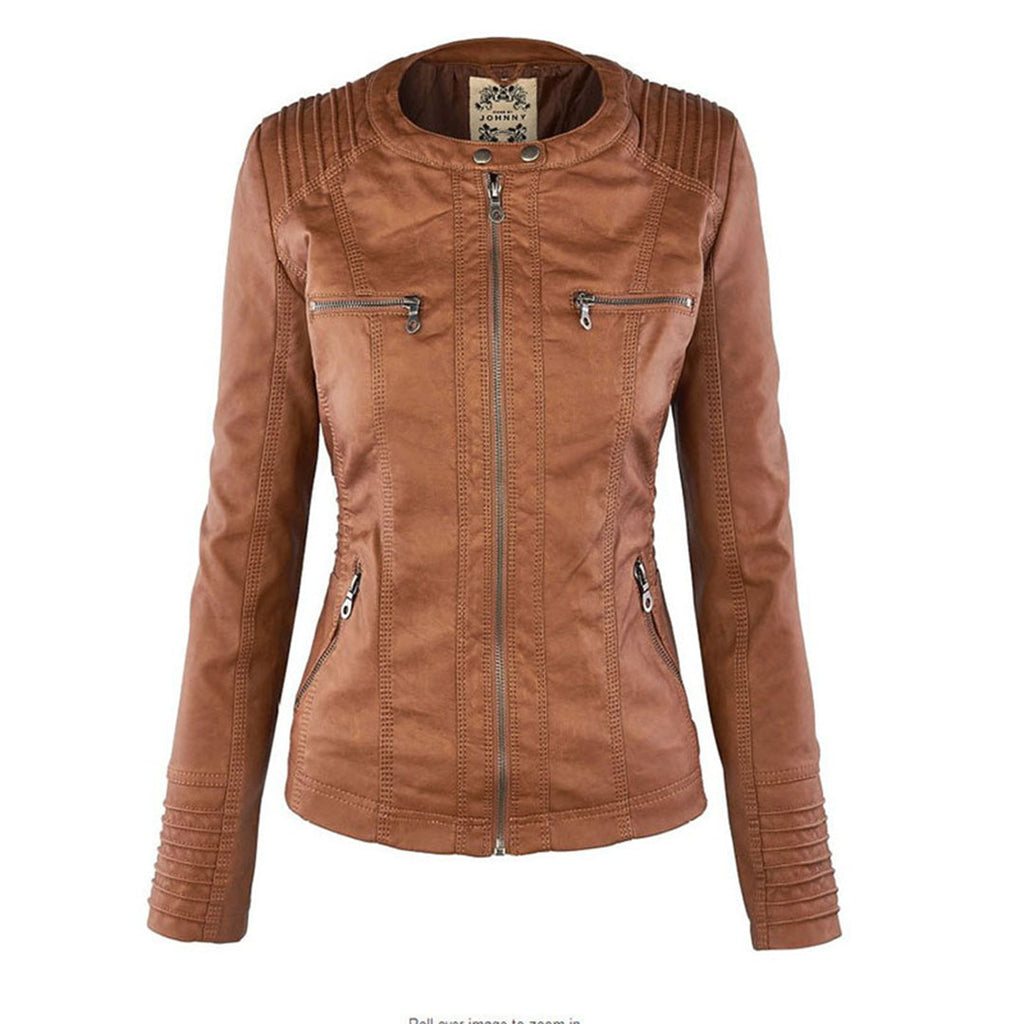 Flavia | Chaqueta de piel vegana resistente y elegante