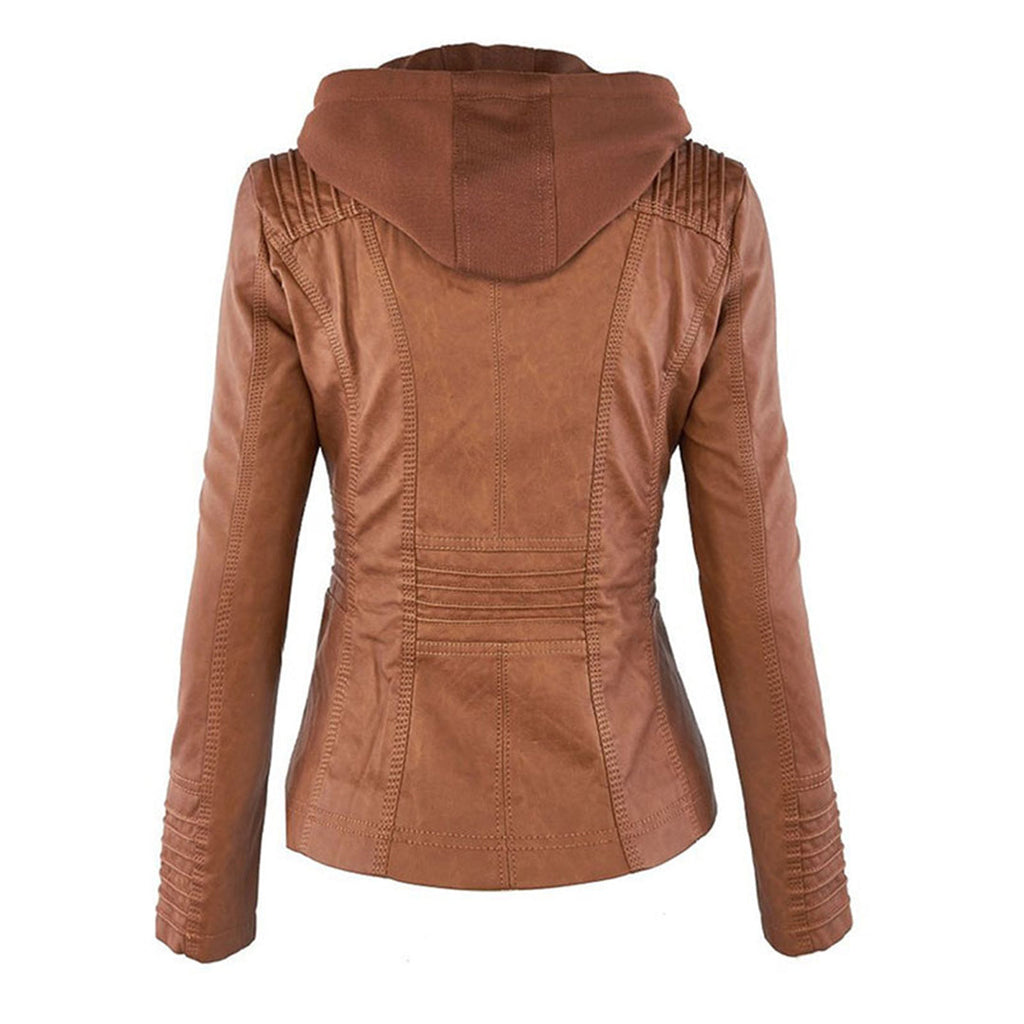 Flavia | Chaqueta de piel vegana resistente y elegante