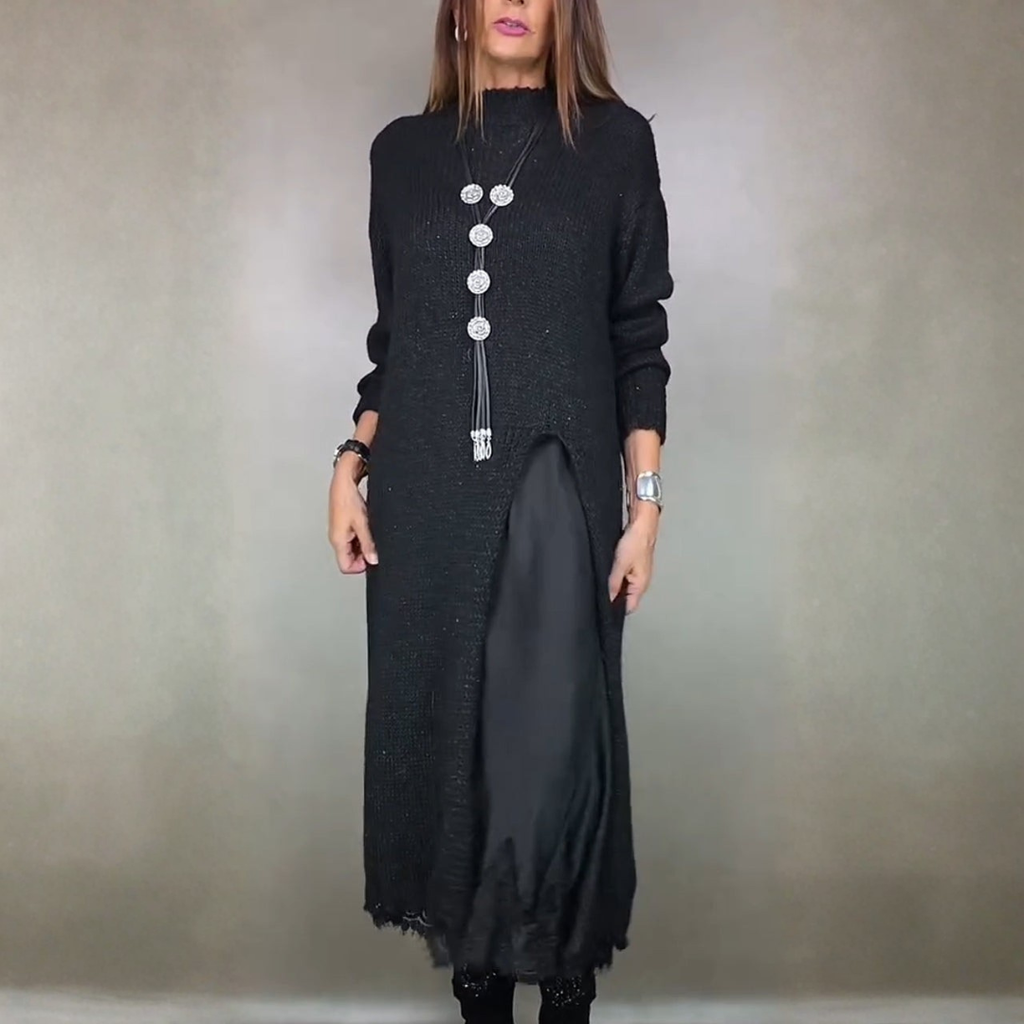 Luna | Jersey largo con vestido