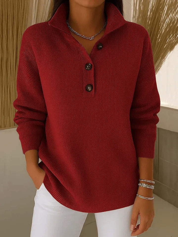 Amalia | Jersey polo con cuello en V