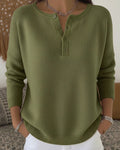 Ernesta | Jersey de punto con botones estilo Henley