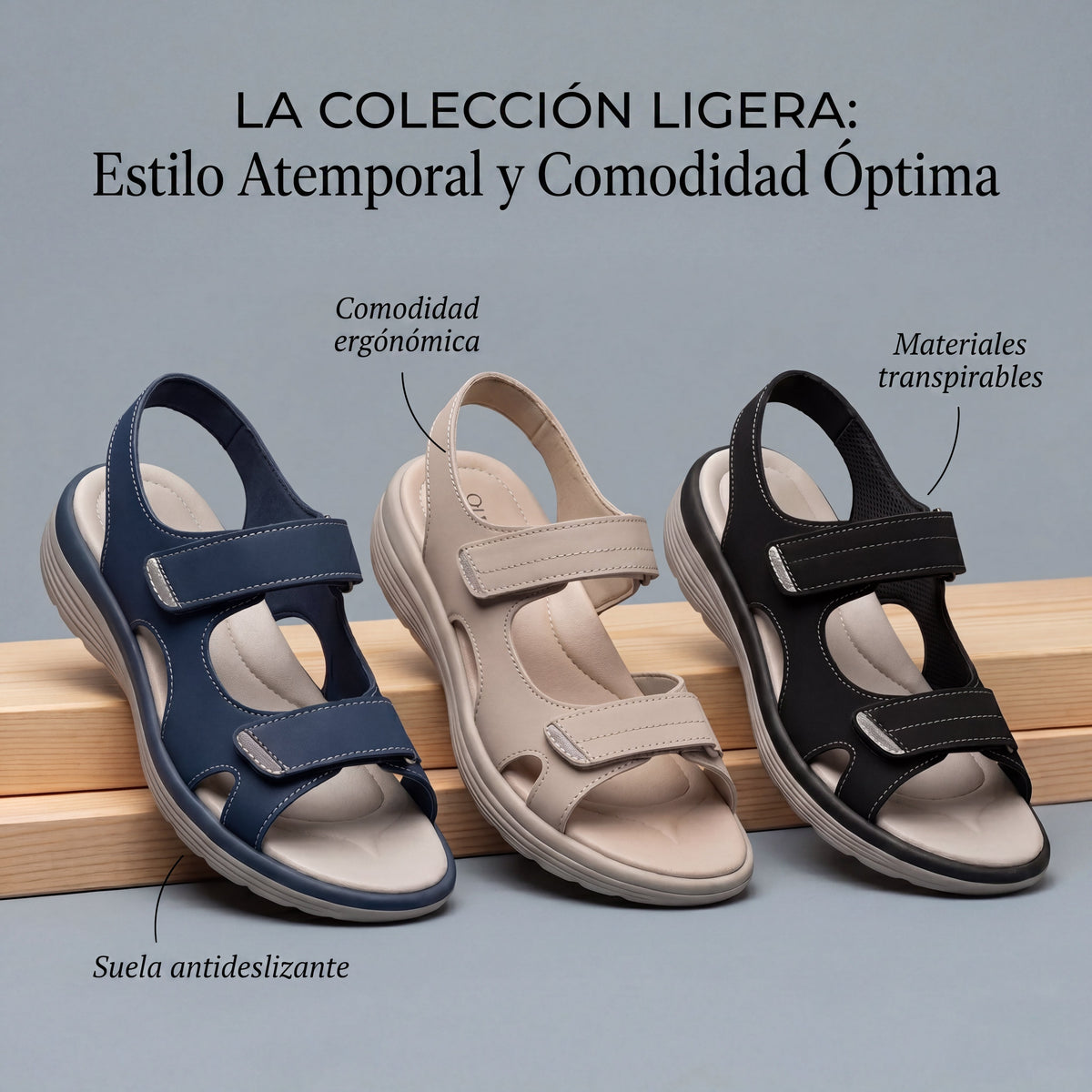 Sofia - Sandalias cómodas y ajustables