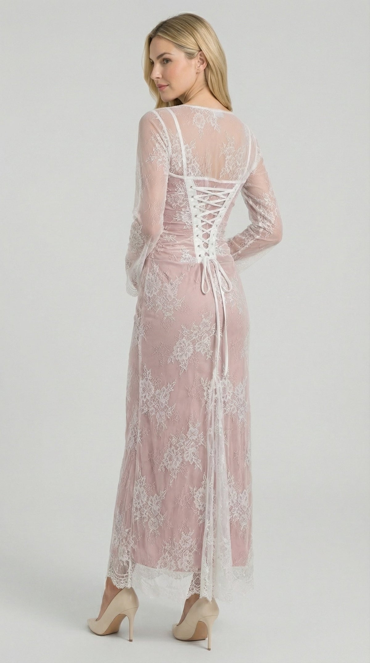 Vestido largo de encaje Nerissa