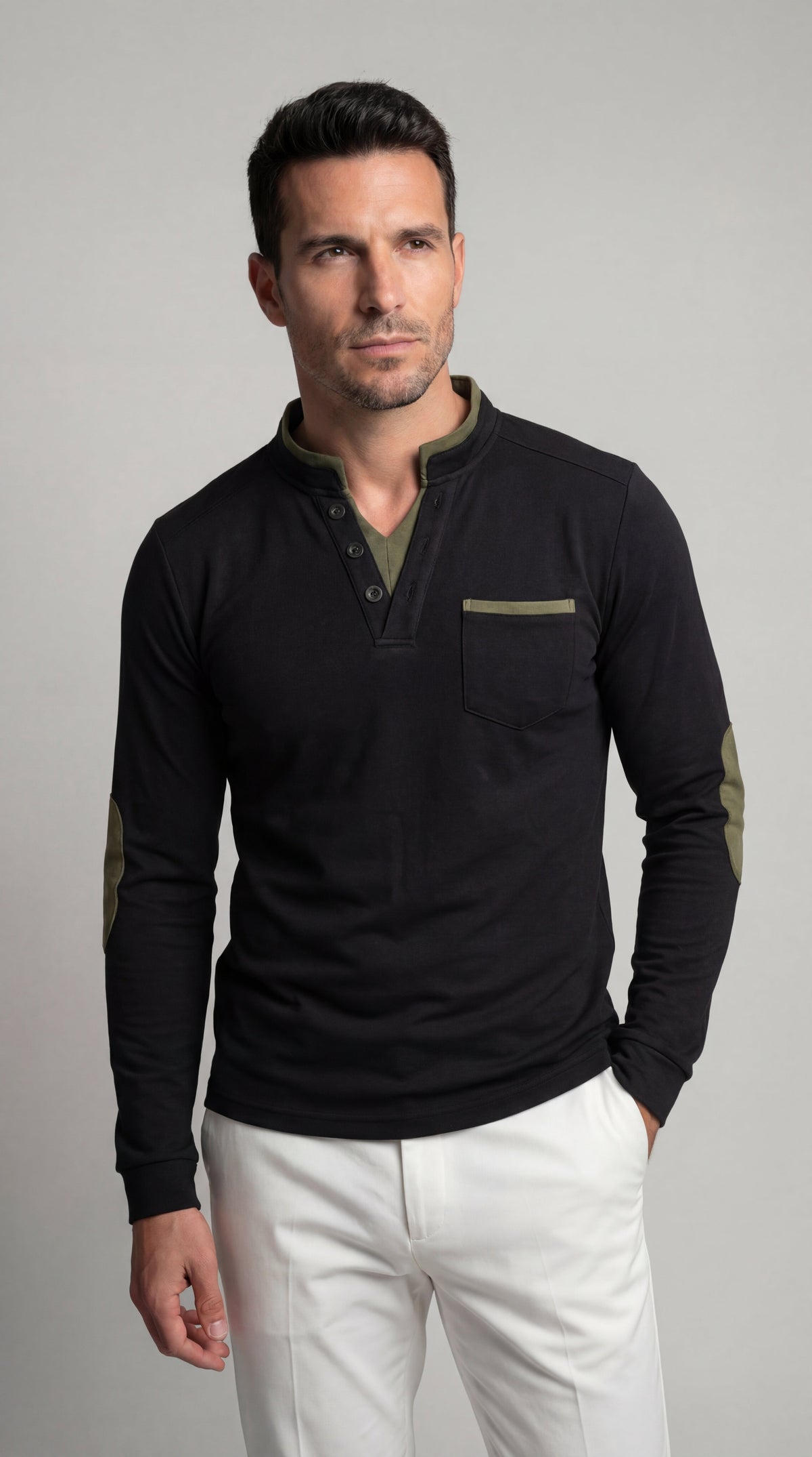 Louis | Camiseta manga larga cuello en V