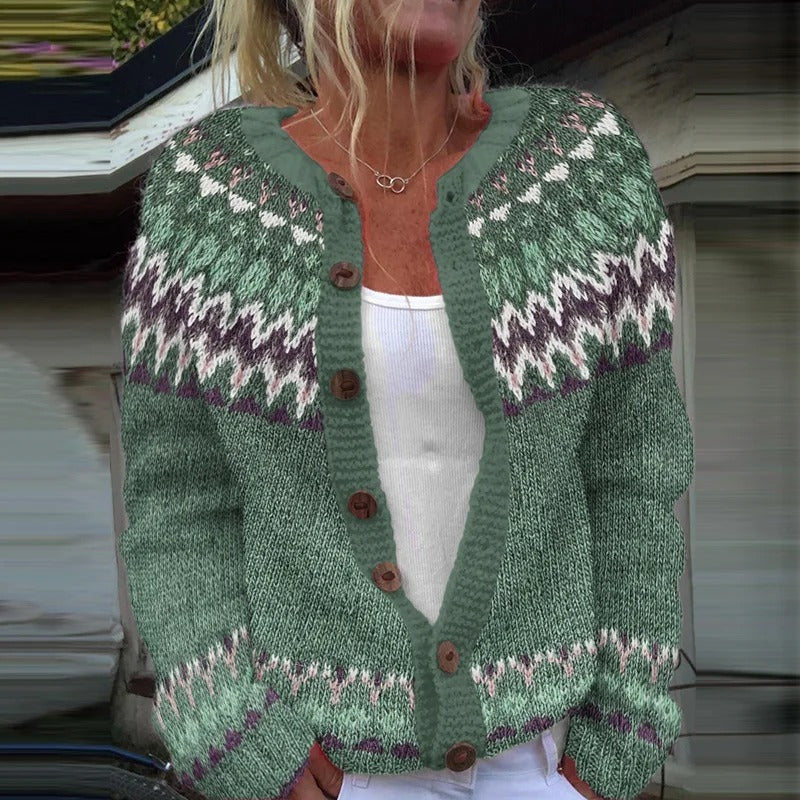 Delia | Cárdigan islandés de estilo vintage