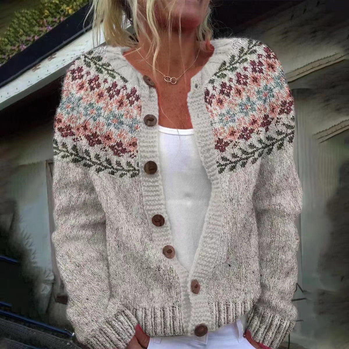 Maruja | Cárdigan islandés de estilo vintage