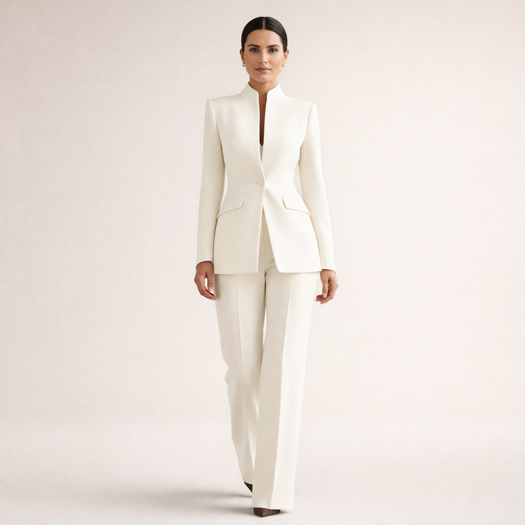 Valeria | Traje a medida de pierna ancha