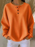 Miranda | Jersey Henley de felpa gofrada