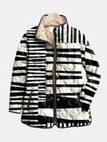 Veronica | Chaqueta acolchada con rayas gráficas