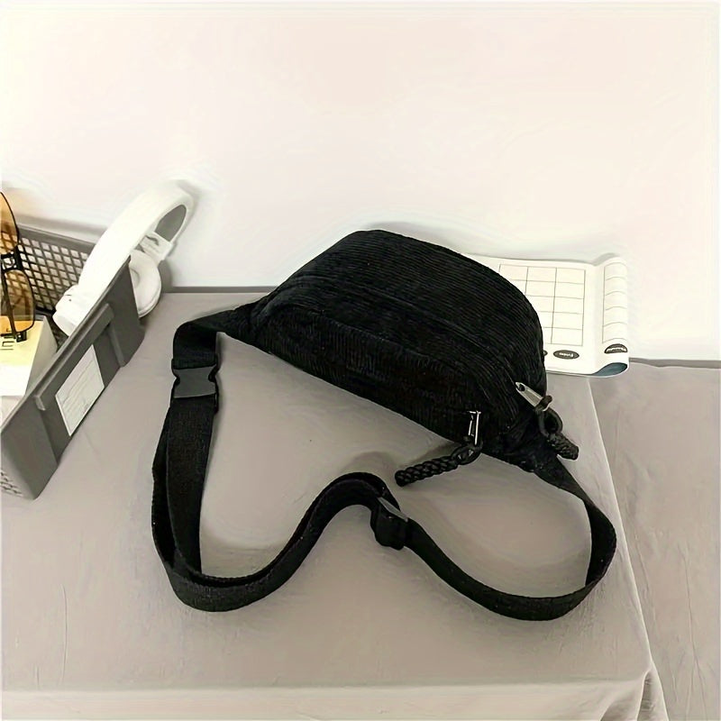 Carmen | Bolso de hombro de terciopelo acanalado