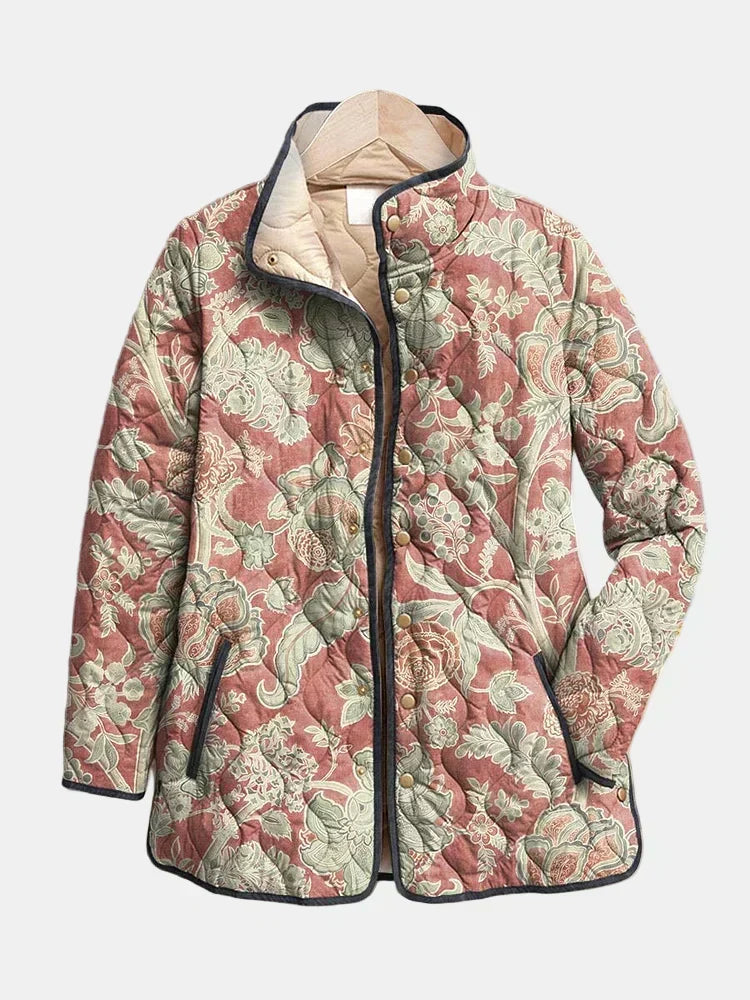 Luisa | Chaqueta acolchada damas en color terracota