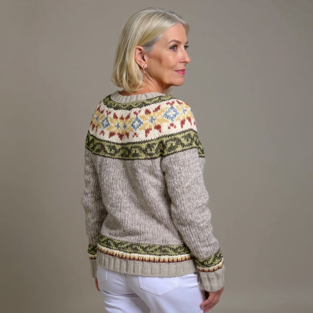 Francisca | Cárdigan islandés de estilo vintage