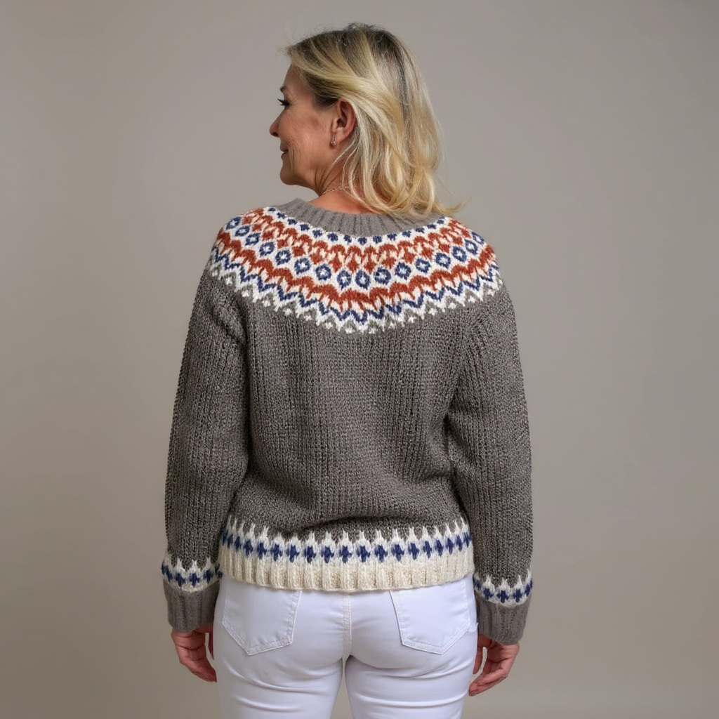 Gloria | Cárdigan islandés de estilo vintage