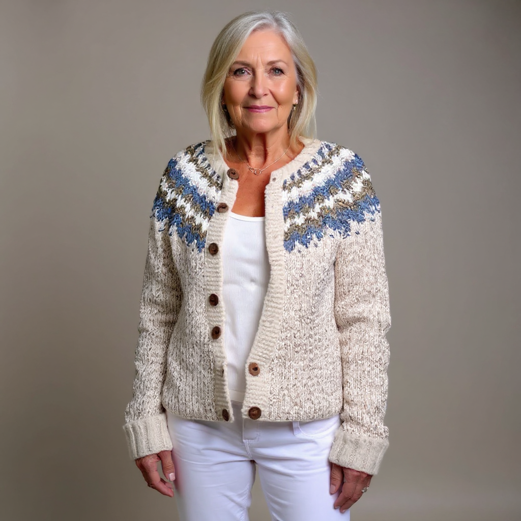 Mari Carmen | Cárdigan islandés de estilo vintage