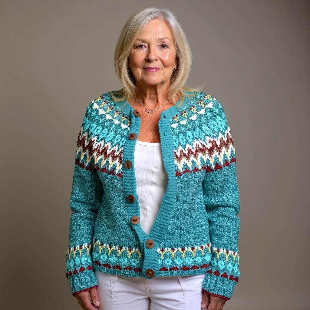 Carmen | Cárdigan islandés de estilo vintage