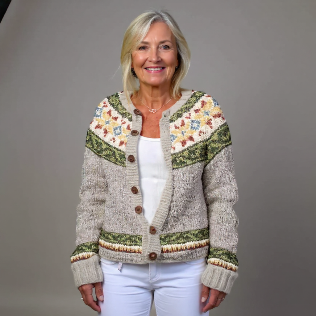 Francisca | Cárdigan islandés de estilo vintage