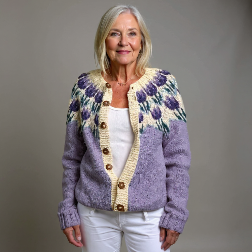 Josefina | Cárdigan islandés de estilo vintage