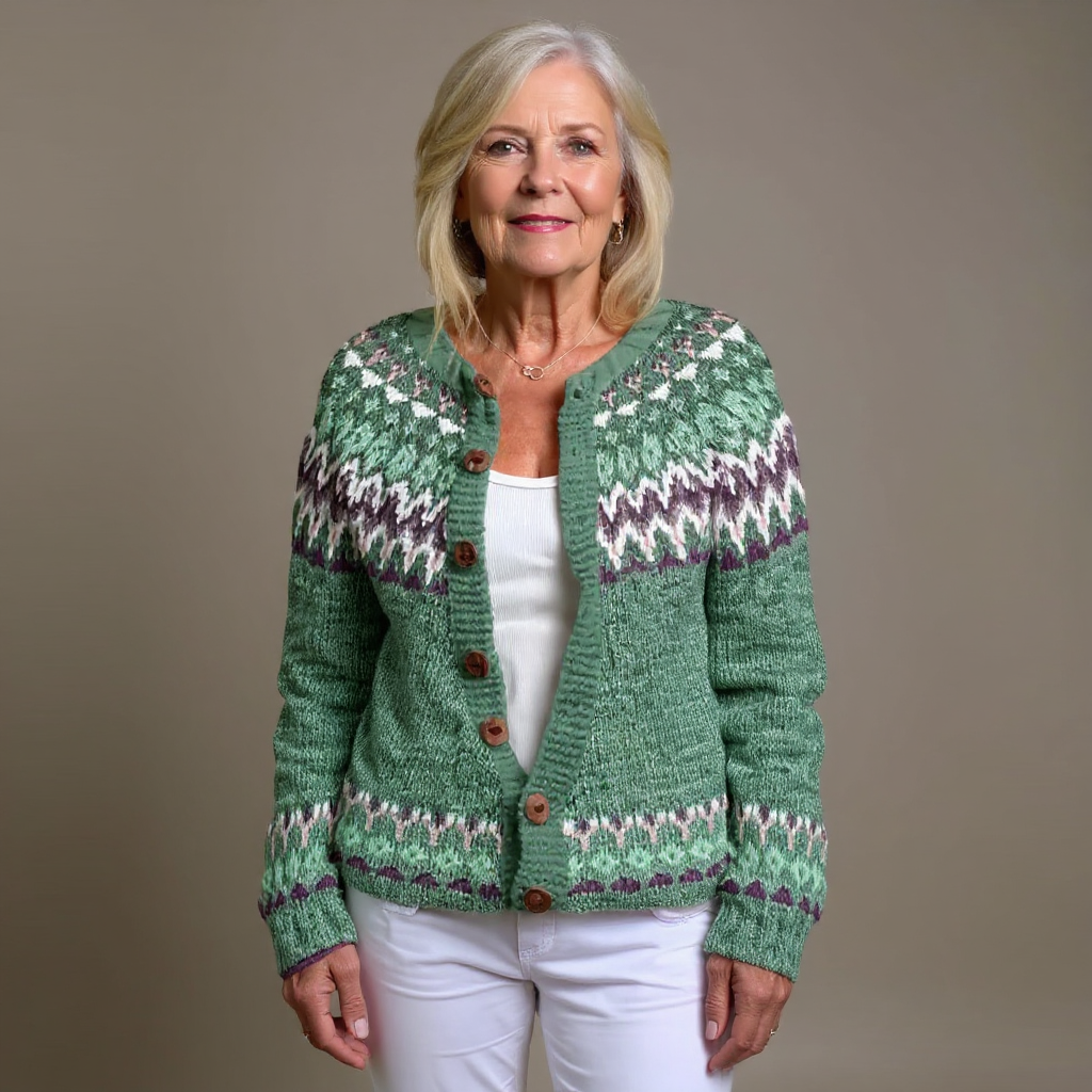 Delia | Cárdigan islandés de estilo vintage