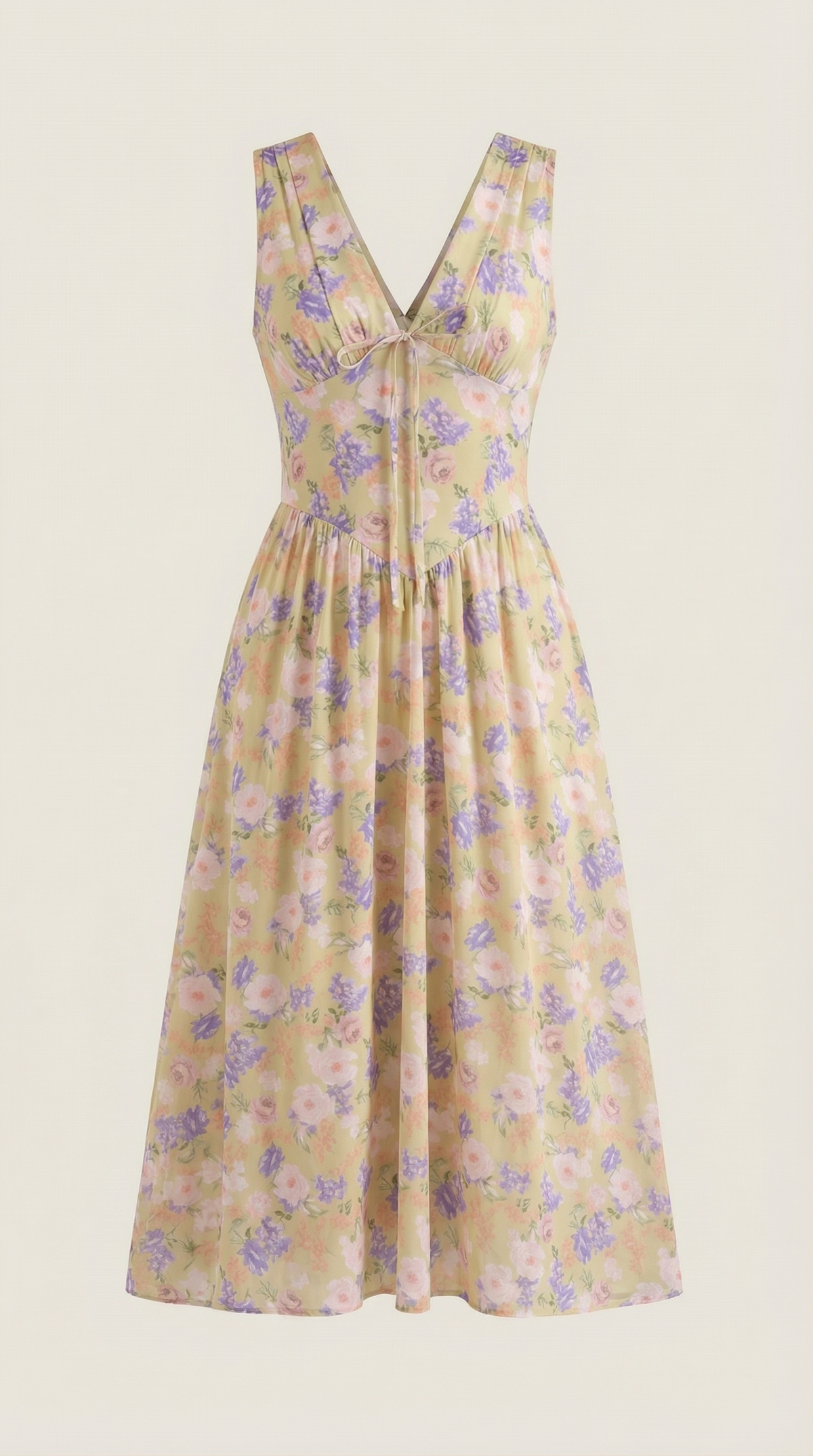 Vestido midi con escote en V Cassiopeia