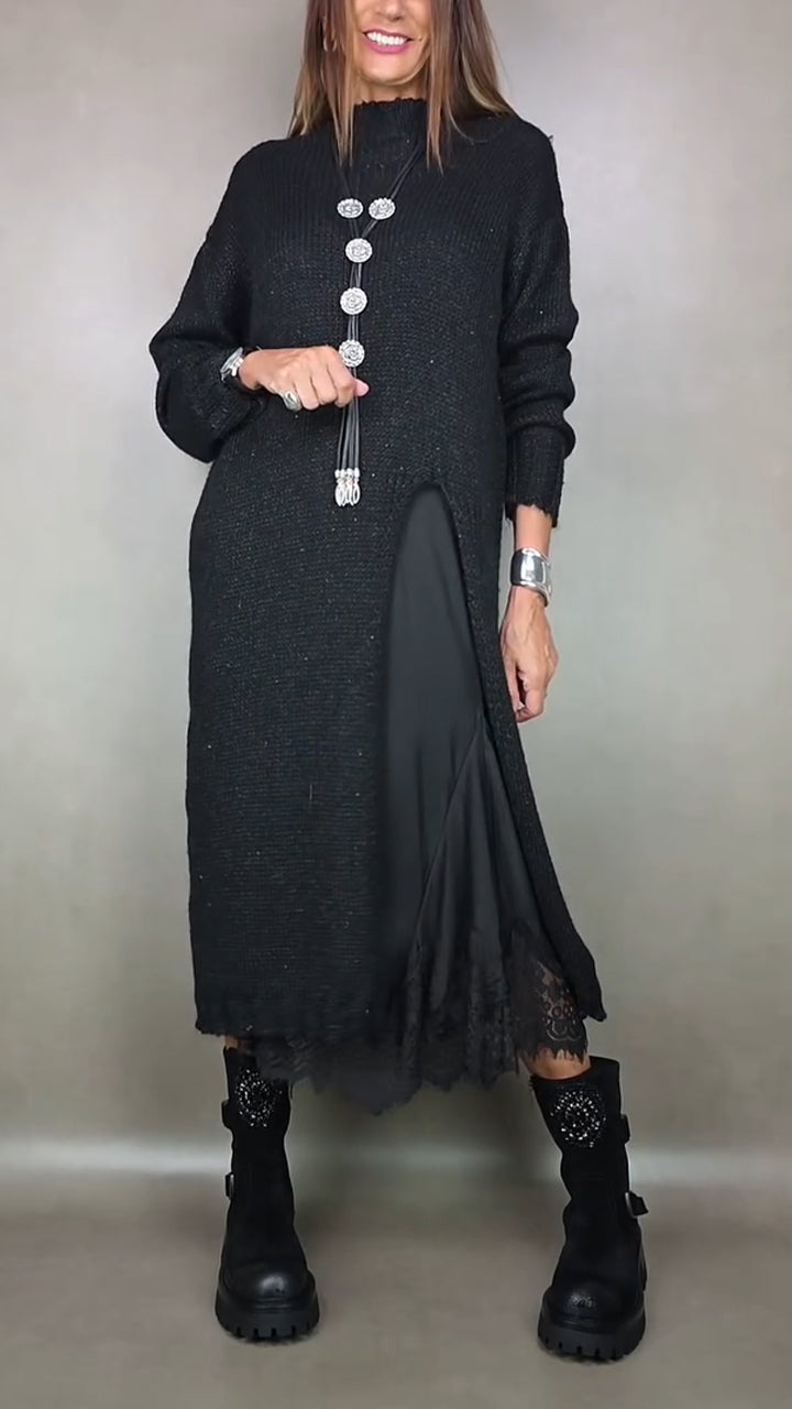 Luna | Jersey largo con vestido