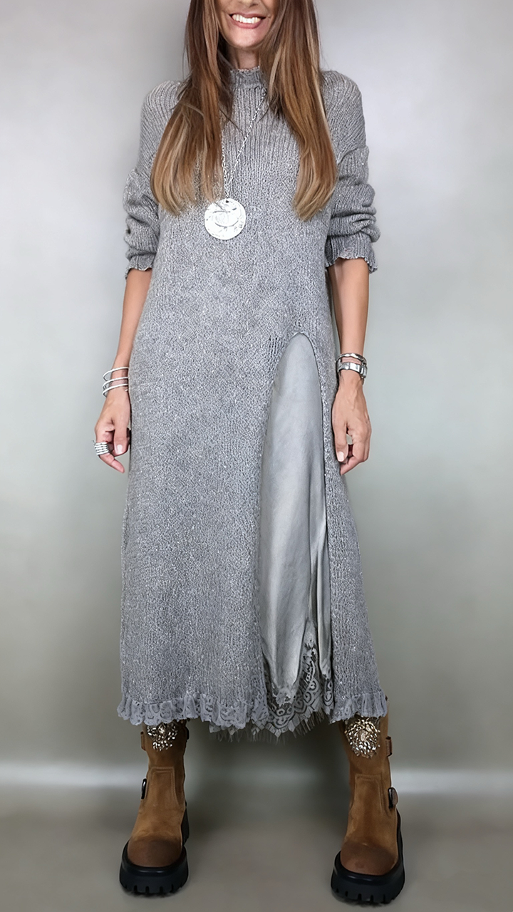 Luna | Jersey largo con vestido