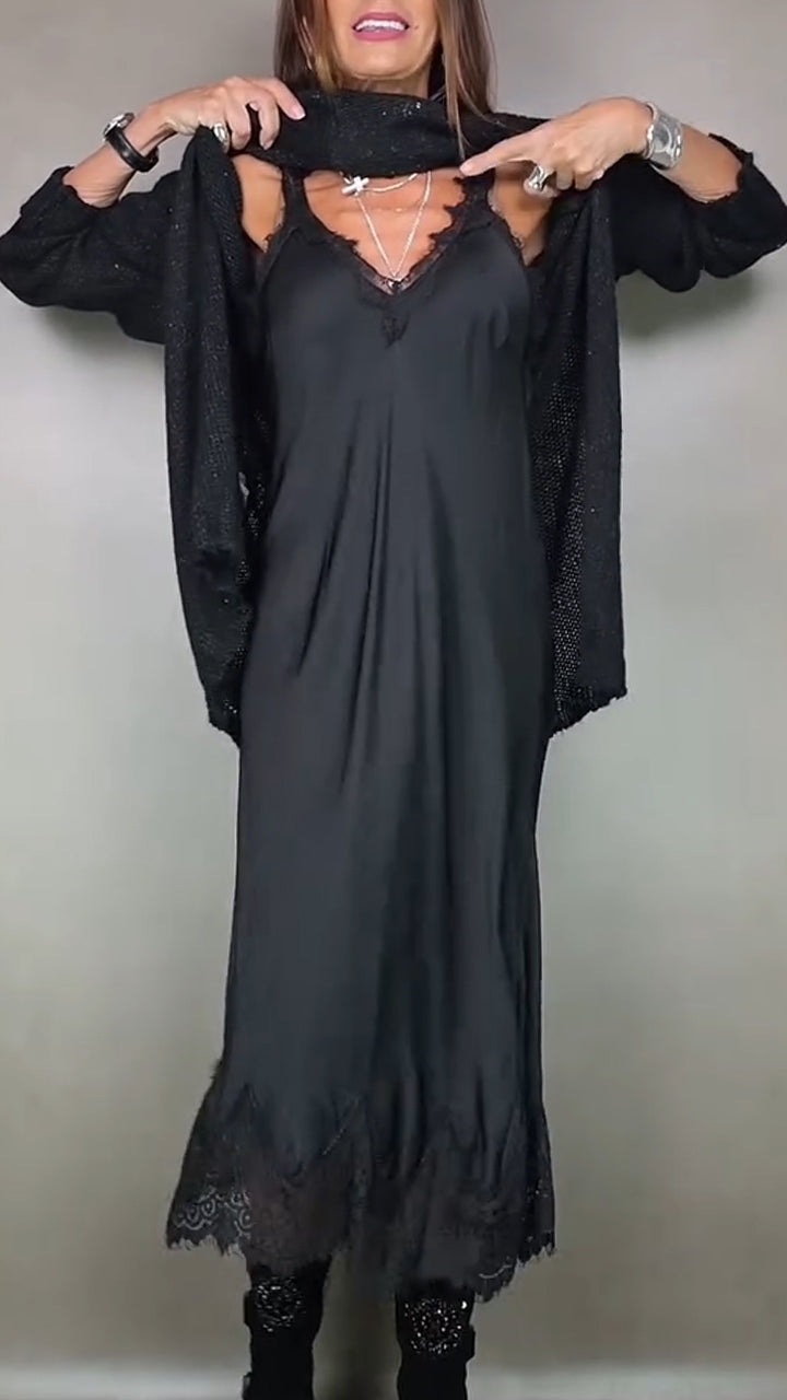 Luna | Jersey largo con vestido