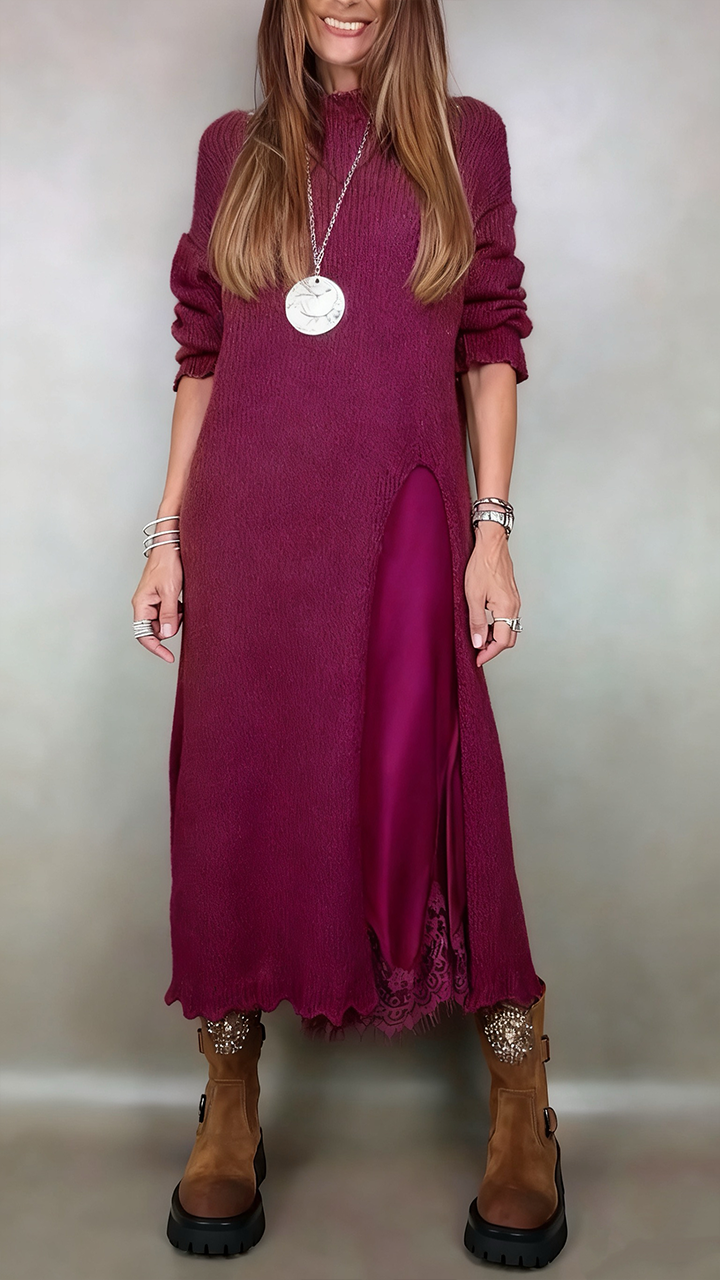 Luna | Jersey largo con vestido