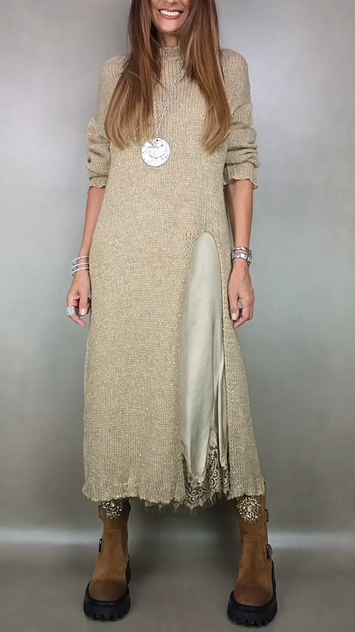 Luna | Jersey largo con vestido