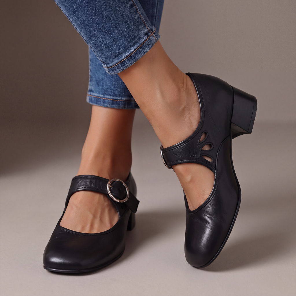 Marion | Escarpins Confort à Bride et Talon Large