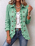 Carmela | Chaqueta a cuadros Vichy con volantes