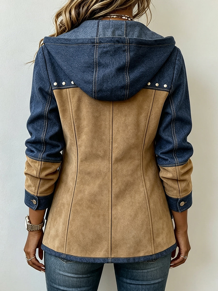 Farin | Chaqueta con capucha de patchwork