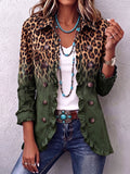 Nuria | Blazer Leopardo Verde con Volant