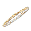Pulsera de oro tennis