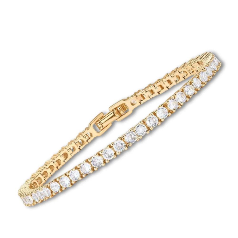 Pulsera de oro tennis