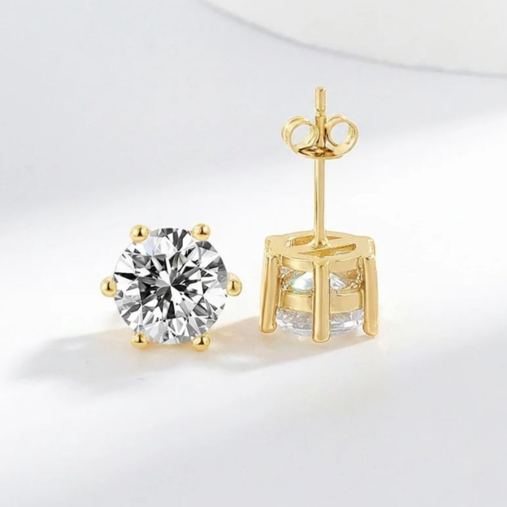 Pendientes de botón Tera Diamond