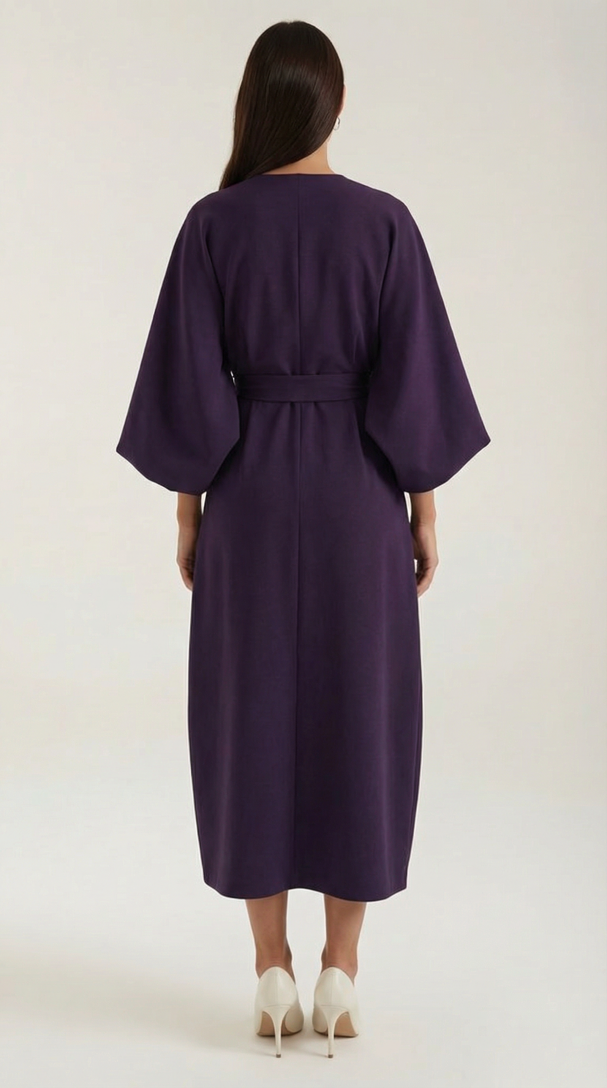 Vestido largo de Ana con cinturón