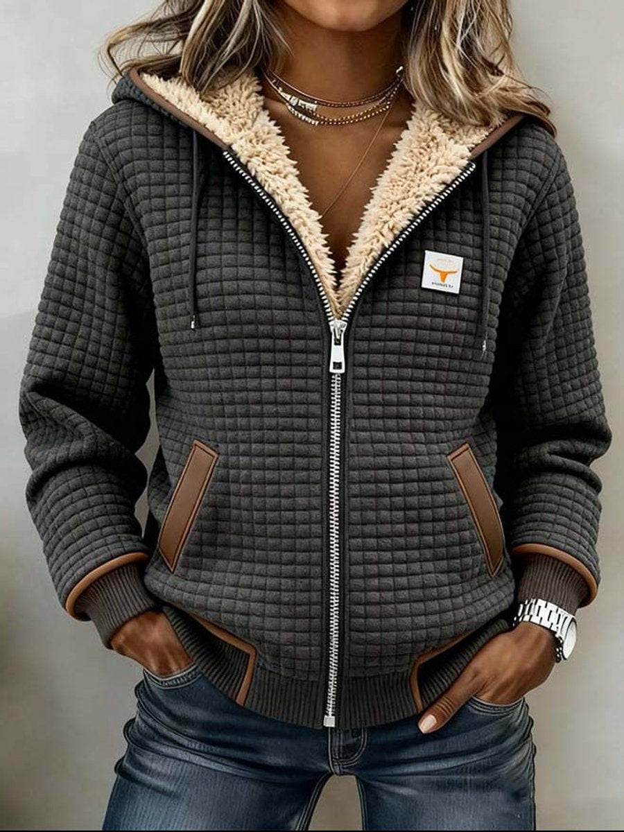 Inés | Chaqueta acolchada con capucha y cremallera